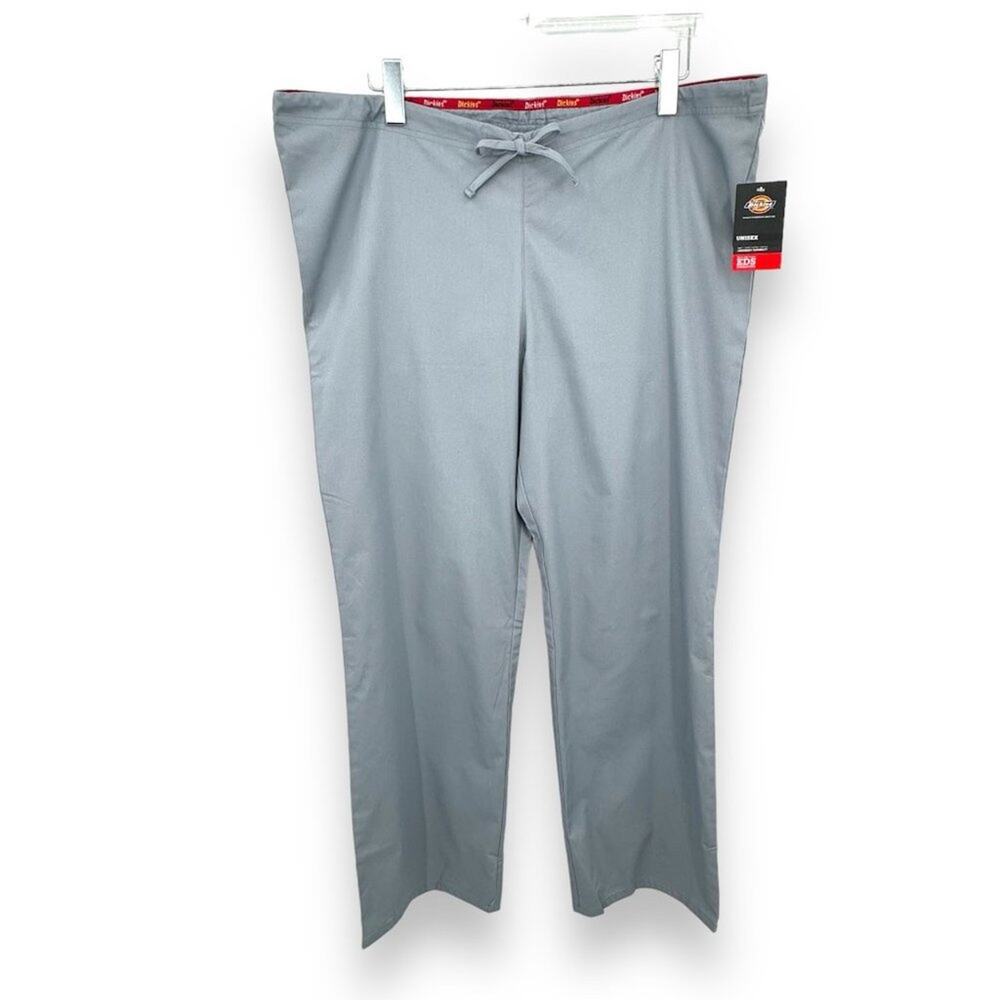 Dickies EDS Signature pants gray adjustable drawstring waist unisex scrub NEW